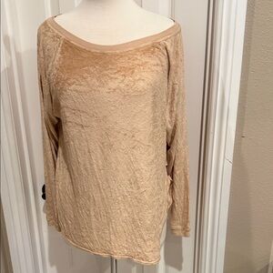 Hard tail Beige Long Sleeve Top